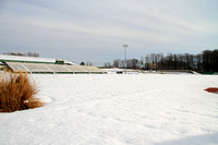 Snow on Sports Fields at Mason 012816